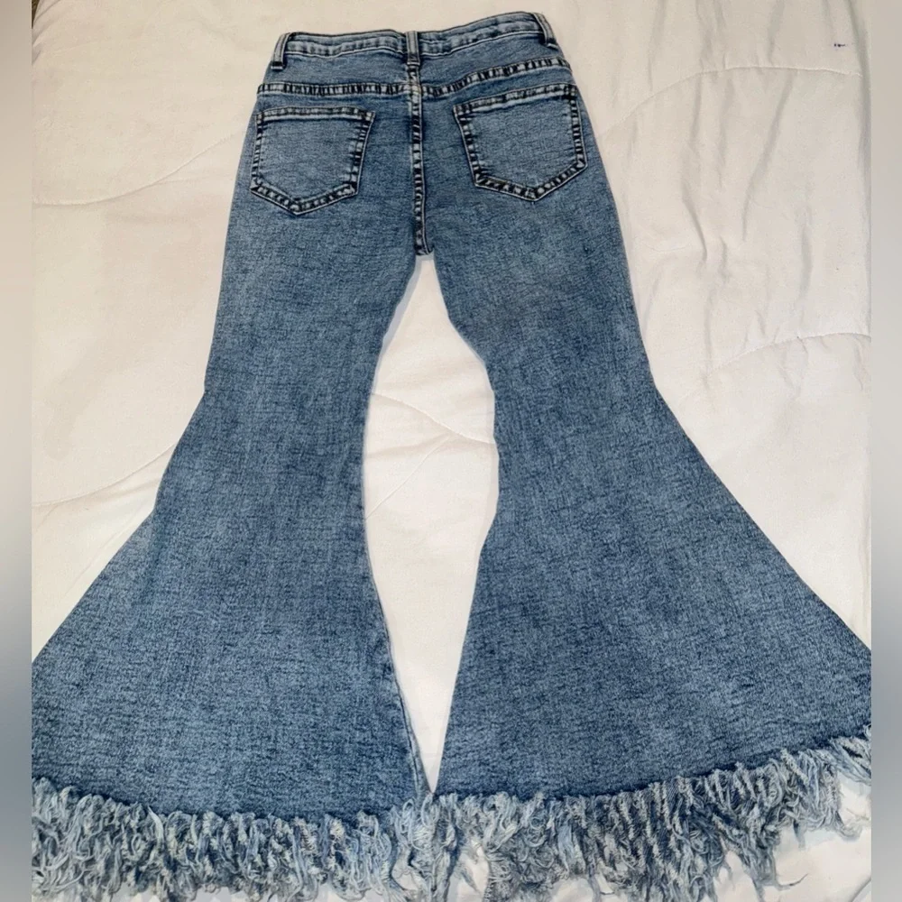 Denim bell‎ bottom pants